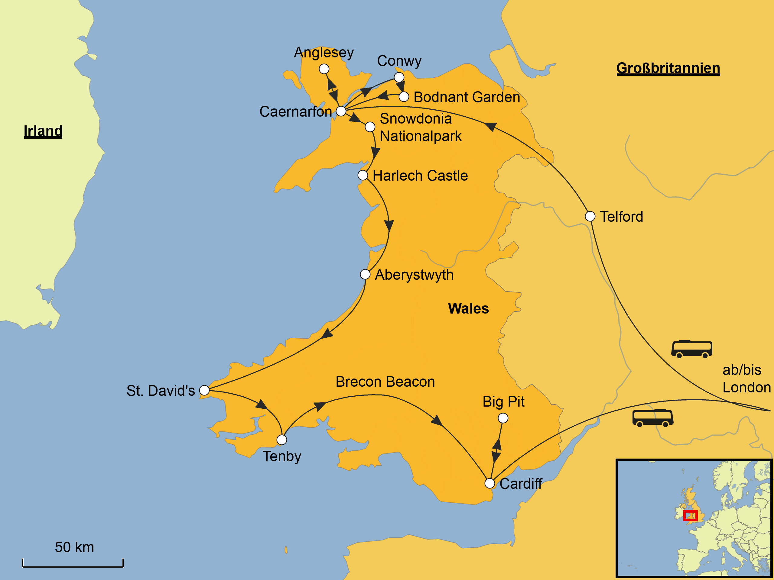 Wales Karte : Welsh Wales Landkarte Eisen Auf T Shirt Transfer Large A4