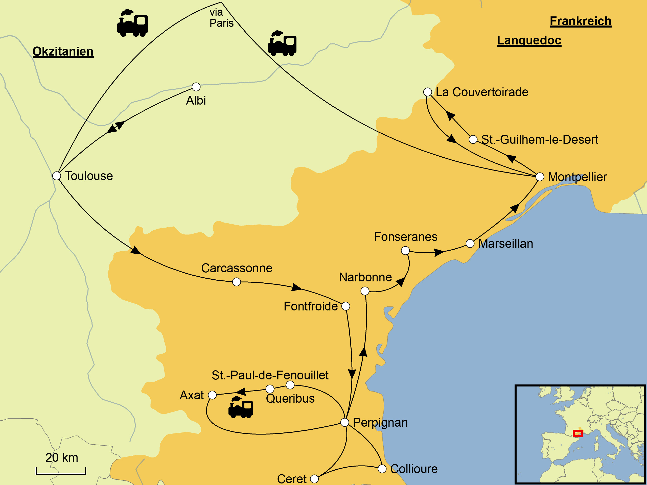 Languedoc Karte